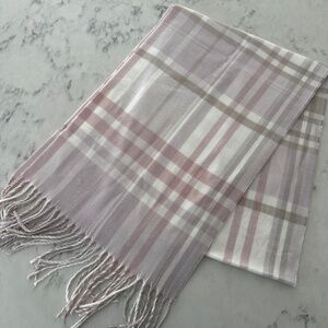New! Pink Cashmere Feel Scarf